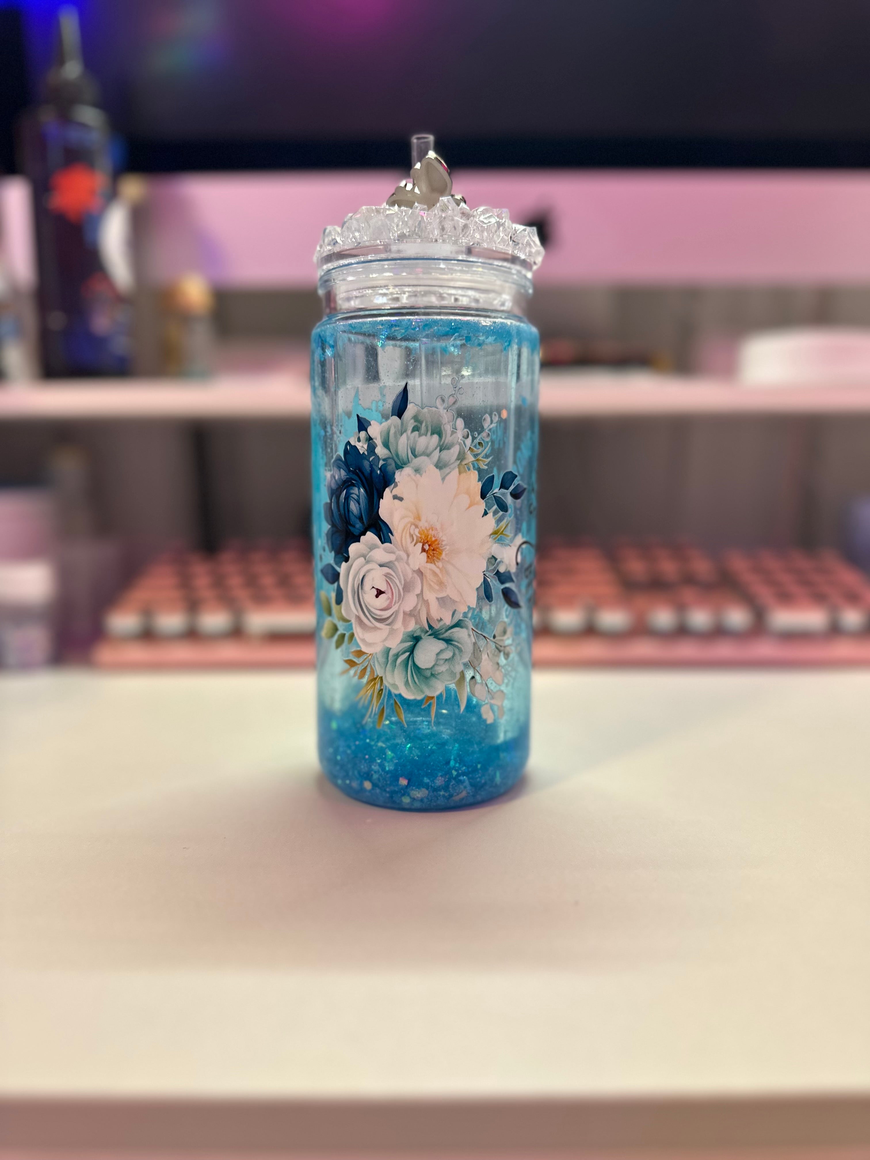 Mum’s Day snow globe tumbler