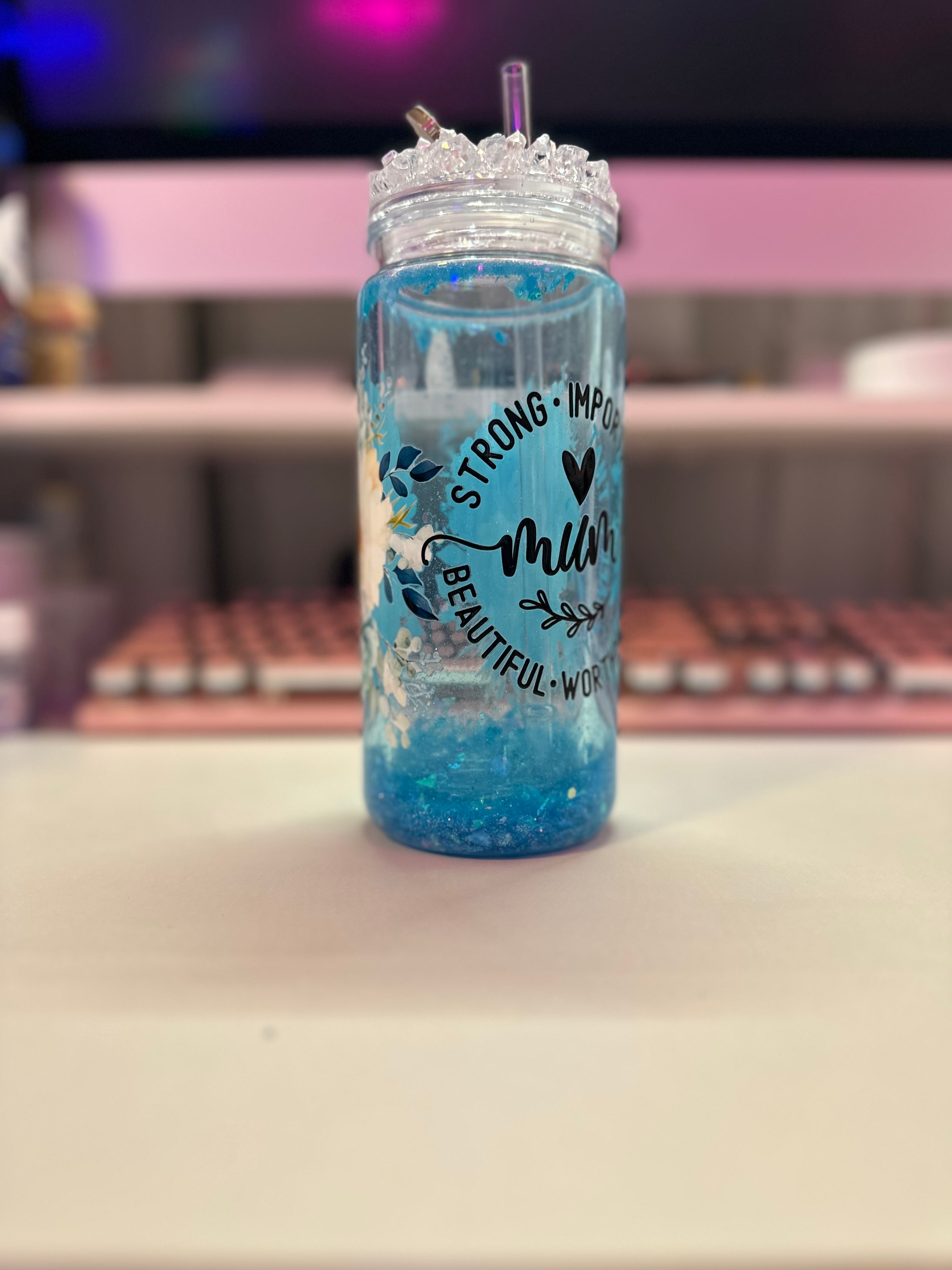 Mum’s Day snow globe tumbler