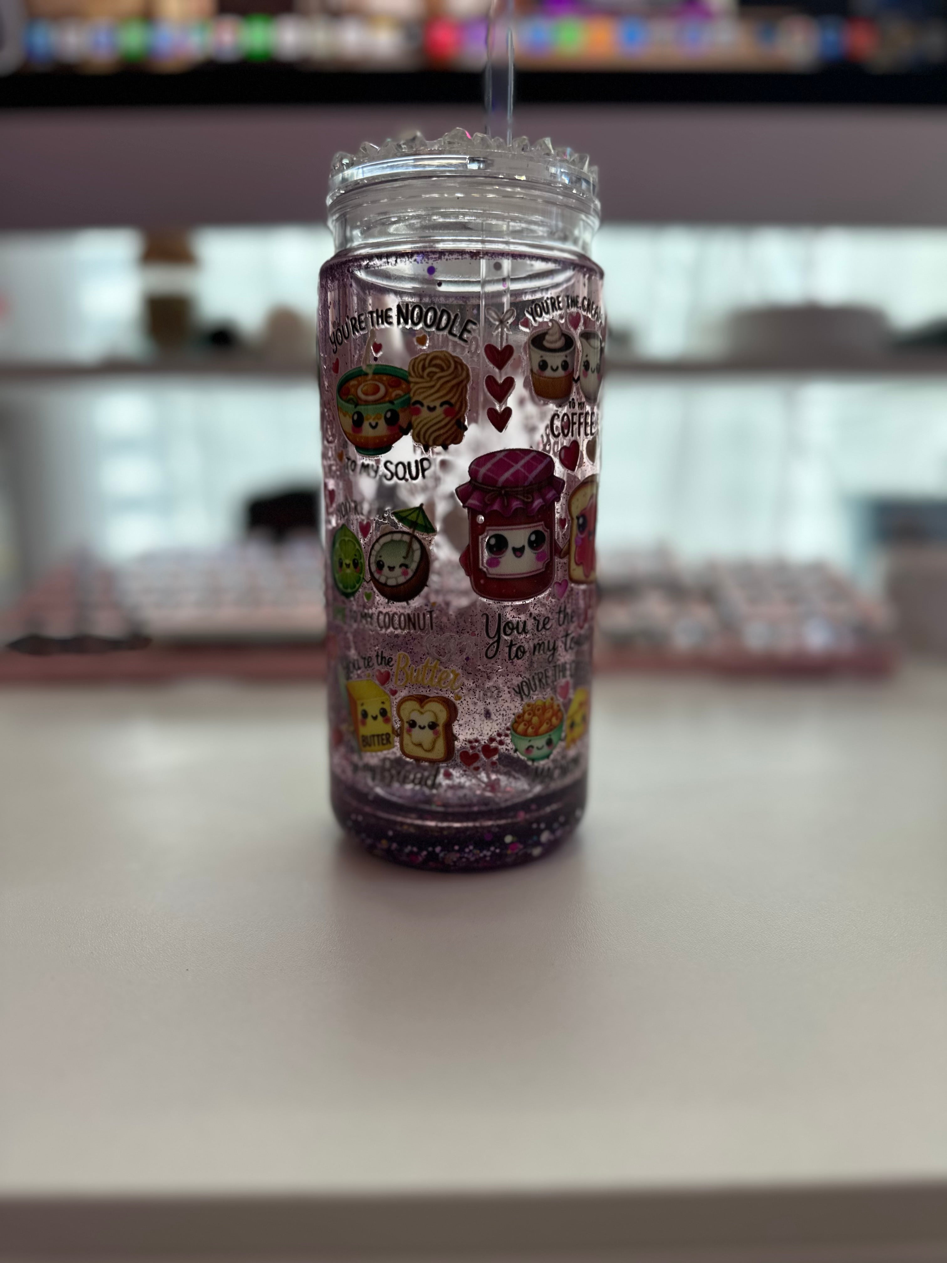 PB&J Snow Globe Tumbler