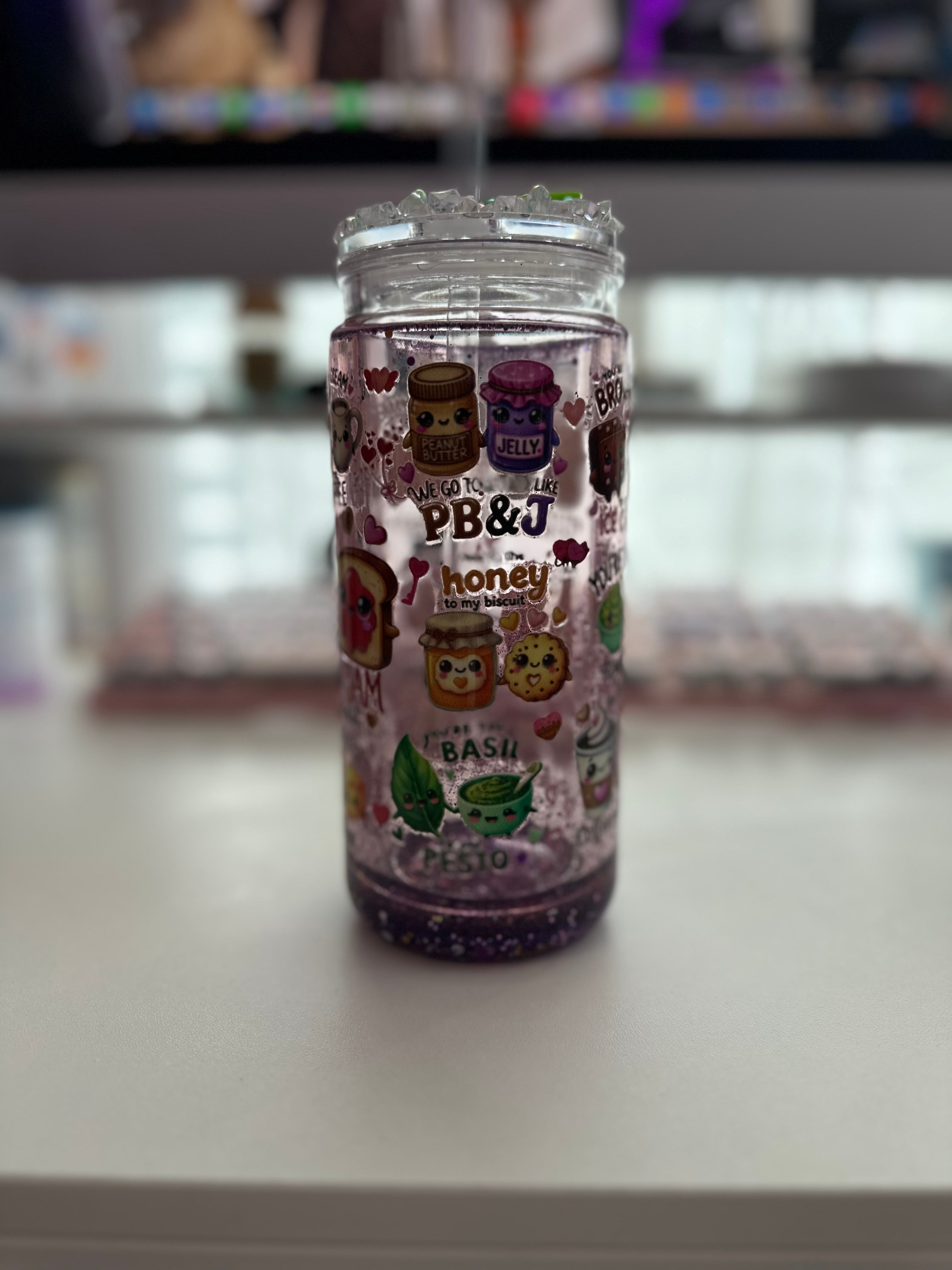 PB&J Snow Globe Tumbler
